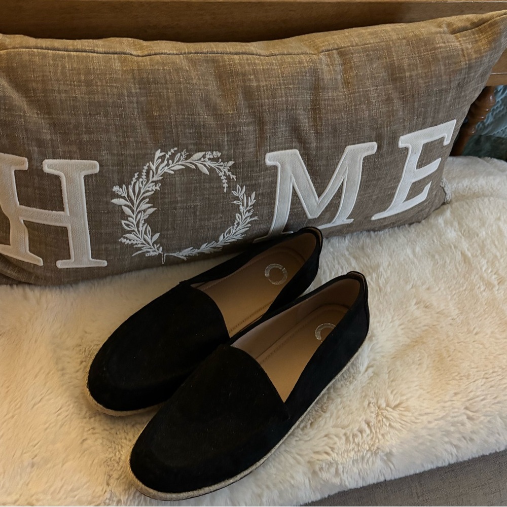 2 pairs of Macy’s Brand Black/Blue Suede Loafers
